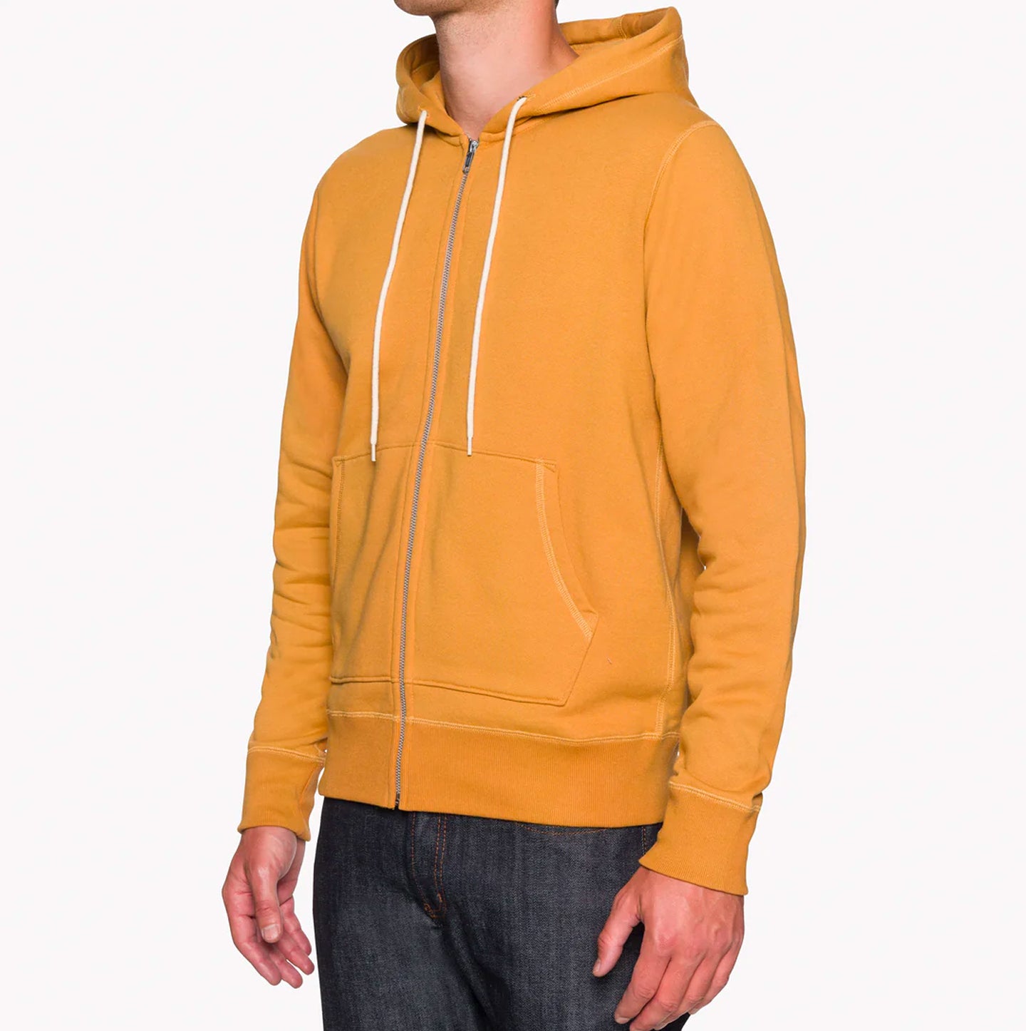 Zip Hoodie - Heavyweight Terry - Amber