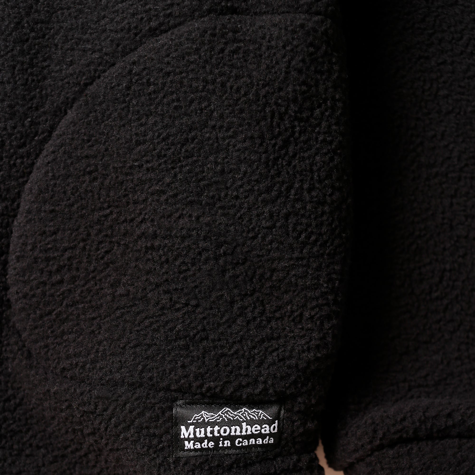 Camping Hoodie -  Black Sherpa