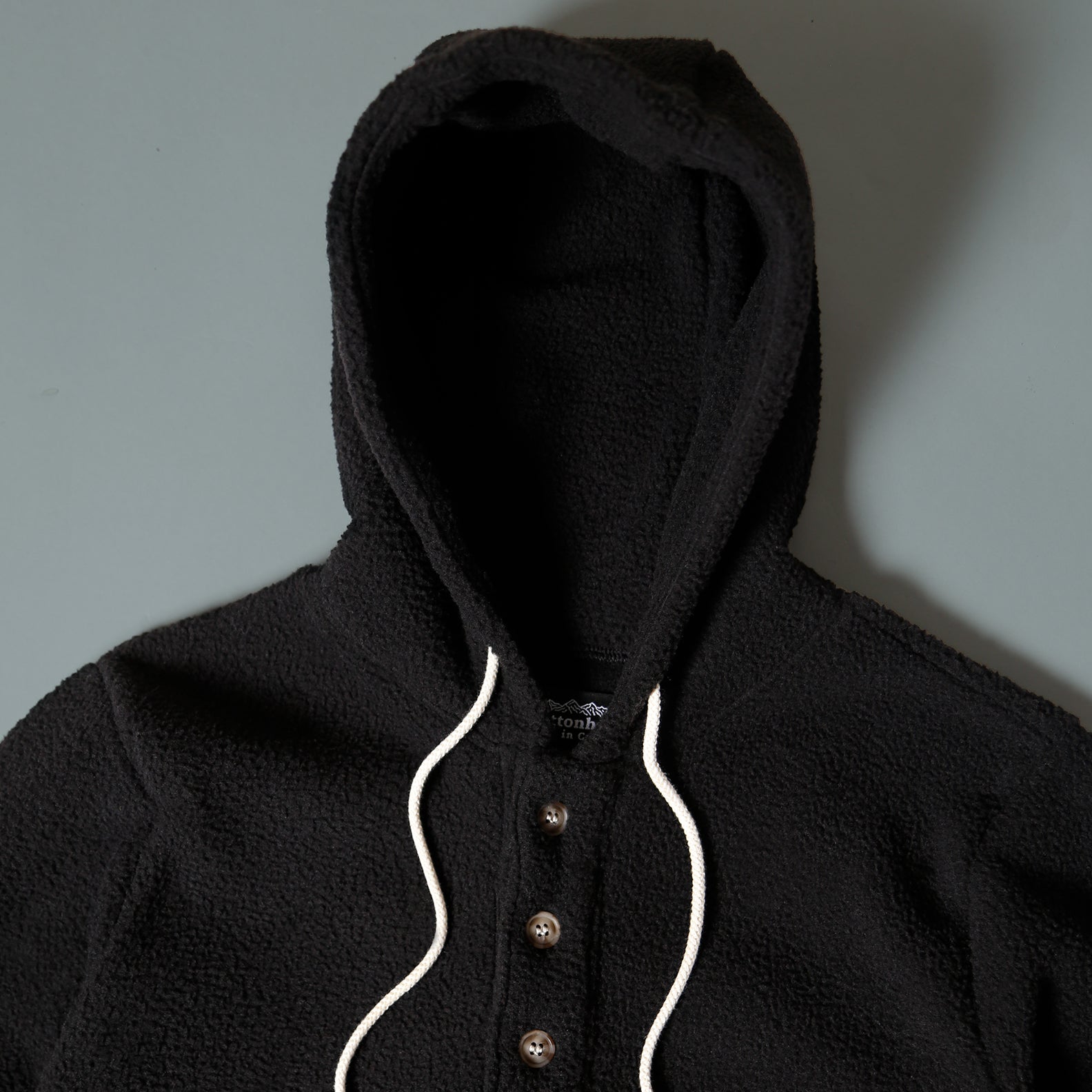 Camping Hoodie -  Black Sherpa