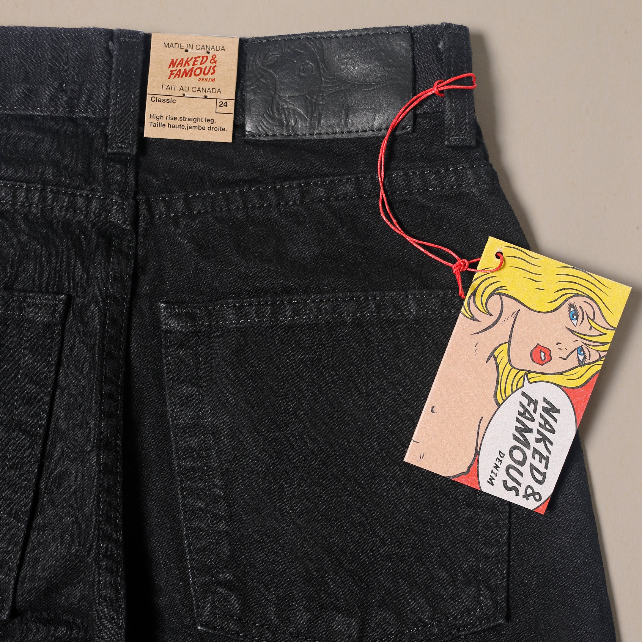 Women's Classic - Solid Black Selvedge