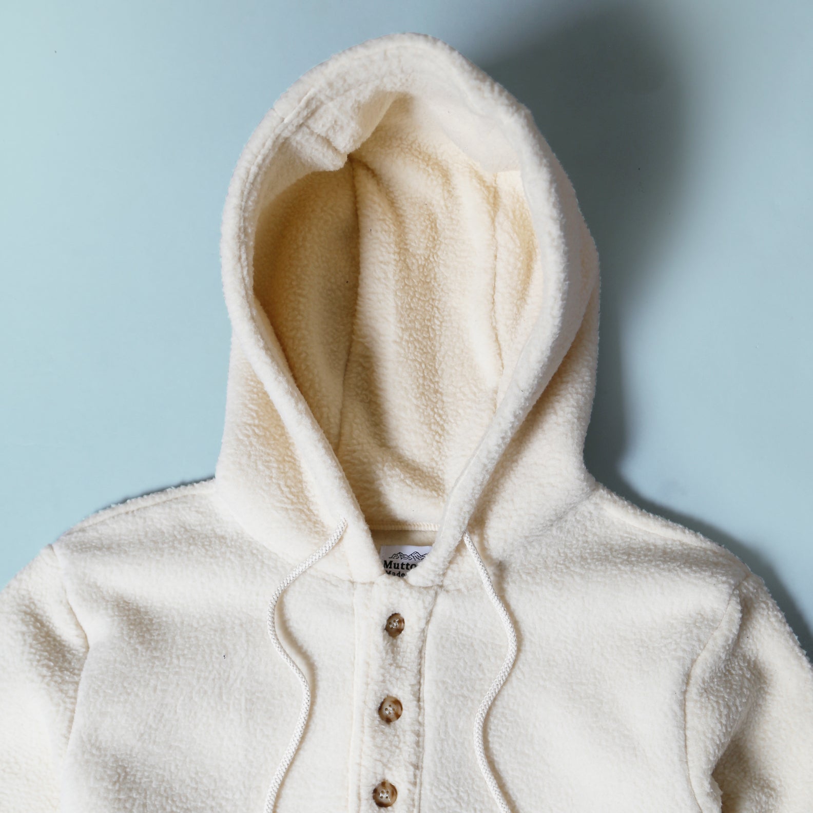 Camping Hoodie -  Oatmeal Sherpa